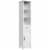 Tall Bathroom Storage Cabinet, Freestanding Linen Tower Slim Organizer, White Perspective: front