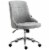 Microfiber Mid-Back Home Office Chair with Adjustable Height, Grey Perspective: front