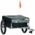 Bike Cargo Trailer, Foldable Bicycle Trailer, Luggage Wagon w/ Removable Cover Perspective: front