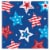 Creative Converting Patriotic Proud Paper Lunch Napkins Perspective: front