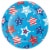 Creative Converting Patriotic Proud 7-Inch Paper Plates Perspective: front