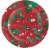 Party Creations Holiday Greenery Lunch Plates Perspective: front