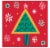 Party Creations Joyful Trees Paper Napkins Perspective: front