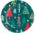 Party Creations Joyful Trees Lunch Plates Perspective: front