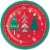 Party Creations Joyful Trees Dinner Plates Perspective: front