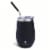Manna™ 17 OZ Black Tumbler With Straw Perspective: front