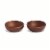 Core Home Pinch Bowls Walnut Stain Set Perspective: front