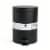 Come™Home Round Stainless Steel Trash Can - Black Perspective: front