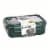 Manna Three-Section Bento Box - Green Perspective: front