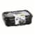 Manna Three-Section Bento Box - Black Perspective: front