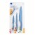 Core Home 4 Piece Color Coated Knives & Vegetable Peeler Set - Blue Perspective: front