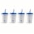 Core Home Kids Color Changing Tumblers With Straws Blue Perspective: front