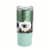 Manna™ Ridge™ Stainless Steel Tumbler Green Perspective: front