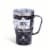 Manna™ Cozy™ Stainless Steel Mug - Black Checkers Perspective: front