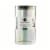 Core Kitchen Stainless Steel & Glass Iridescent Storage Jar Perspective: front
