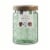 Core Kitchen Acacia & Glass Storage Jar - Misty Marsh Perspective: front