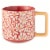 Core Home™ Square Handle Mug - Retro Floral Perspective: front