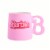 Barbie Logo Mug - Pink Perspective: front