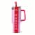 Manna Valentines Atlas Stainless Steel Tumbler - Pink Perspective: front