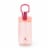 Manna™ Plastic Push Bottle - Pink Perspective: front
