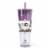 Manna™ Axel™ Plastic Tumbler & Straw Set - Purple Perspective: front