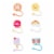 Manna Figural Straw Toppers Kids Perspective: front