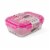 Manna™ Glass Bento Box - Pink Perspective: front