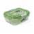 Manna™ Glass Bento Box - Green Perspective: front