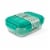 Manna™ Glass Bento Box - Teal Perspective: front