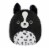 Squishmallows 12" Black and White Border Collie Plush Toy Perspective: front