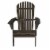 Mongo Dark Brown Wood Folding Adirondack Chair Perspective: front