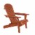 Mongo Walnut Wood Folding Adirondack Chair Perspective: front