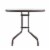 Emma + Oliver Benji Bronze Metal Patio Table with 31.5'' Round Tempered Glass Top Perspective: front