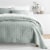Linen Studio™ Modern Quilt Coverlet Soft Set in Diamond Stitching Perspective: front