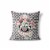 Heavenly Hand Indoor/Outdoor Pillow in Gray 28x28 Perspective: front