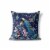Peacock Paradise Indoor/Outdoor Pillow in Indigo 16x16 Perspective: front