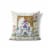 Mughal Paradise Indoor/Outdoor Pillow in White 16x16 Perspective: front