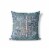 Aquatic Peacock Indoor/Outdoor Pillow in Gray 20x20 Perspective: front