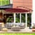 Costway 10FT Patio Offset Hanging Umbrella Easy Tilt Adjustment 8 Ribs Backyard Burgundy Perspective: front