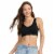 Jockey Seamfree® Stretch Tank Strap Bralette - Black Perspective: front