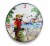Its Five O Clock Somewhere Tropical Parrot Wall Clock 15 in. Perspective: front