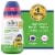 Zarbee's Children’s Nighttime Cough Syrup + Mucus Dark Honey Ivy Leaf Extract Chamomile Berry Liquid Perspective: front