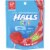HALLS Kids Cherry Flavor Sore Throat & Cough Suppressant Menthol Pops Perspective: front