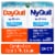 Vicks DayQuil and NyQuil Menthol Flavor VapoCOOL SEVERE Cold Flu and Congestion Medicine Caplets Perspective: front