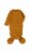Organic Baby Newborn Knotted Gown, Infant Long Sleeve Sleeper for Baby Girl and Boy Sleepwear Perspective: front