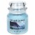 Village Candle® Medium Glass Dome Jar Candle Rain Scent Perspective: front