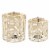 Rattan, S/2 15/18  Hurricane Candle Holder, Nat Perspective: front