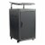 Oklahoma Sound Modern Metal Teacher's WorkPod Lectern in Charcoal Slate Perspective: front