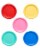 American Greetings Assorted Colors Paper Dessert Plates Perspective: front