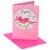 Papyrus Valentine’s Day Card for Mom (Birds with Glitter) Perspective: front